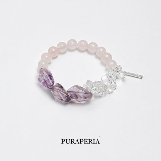 Amethyst & Rose Quartz Bracelet