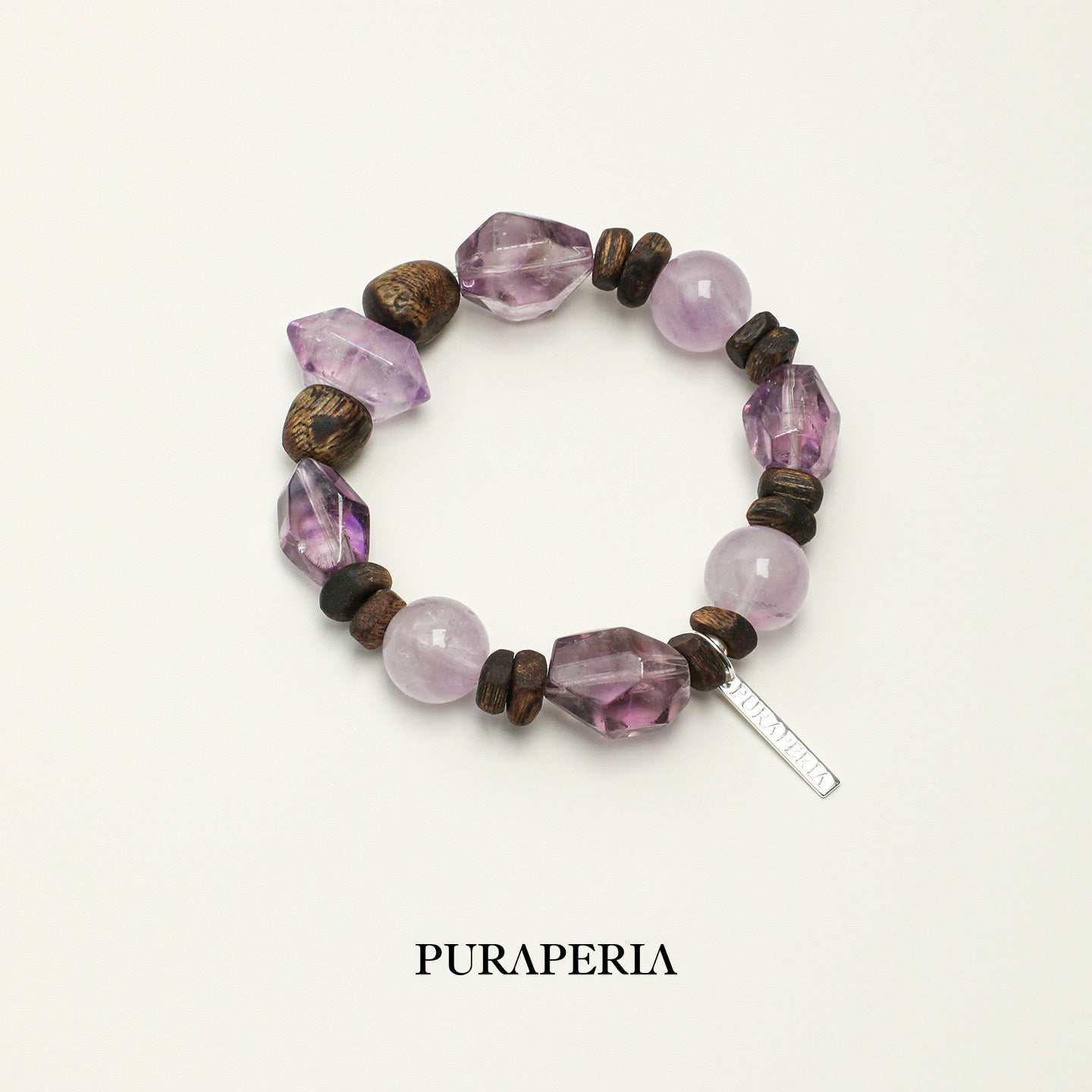 Freeform Amethyst Agarwood Bracelet