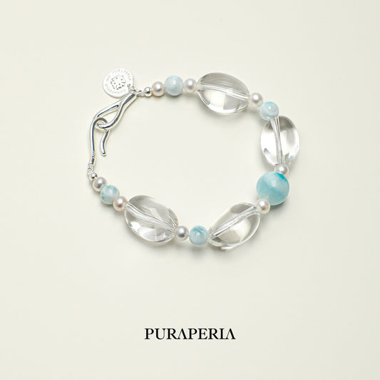 Freeform Clear Quartz Bracelet