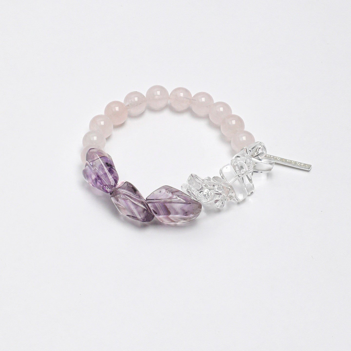 Amethyst  Rose Quartz Bracelet
