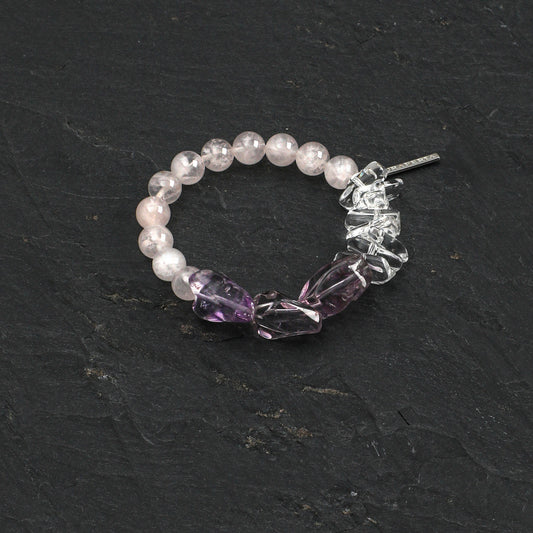 Amethyst  Rose Quartz Bracelet