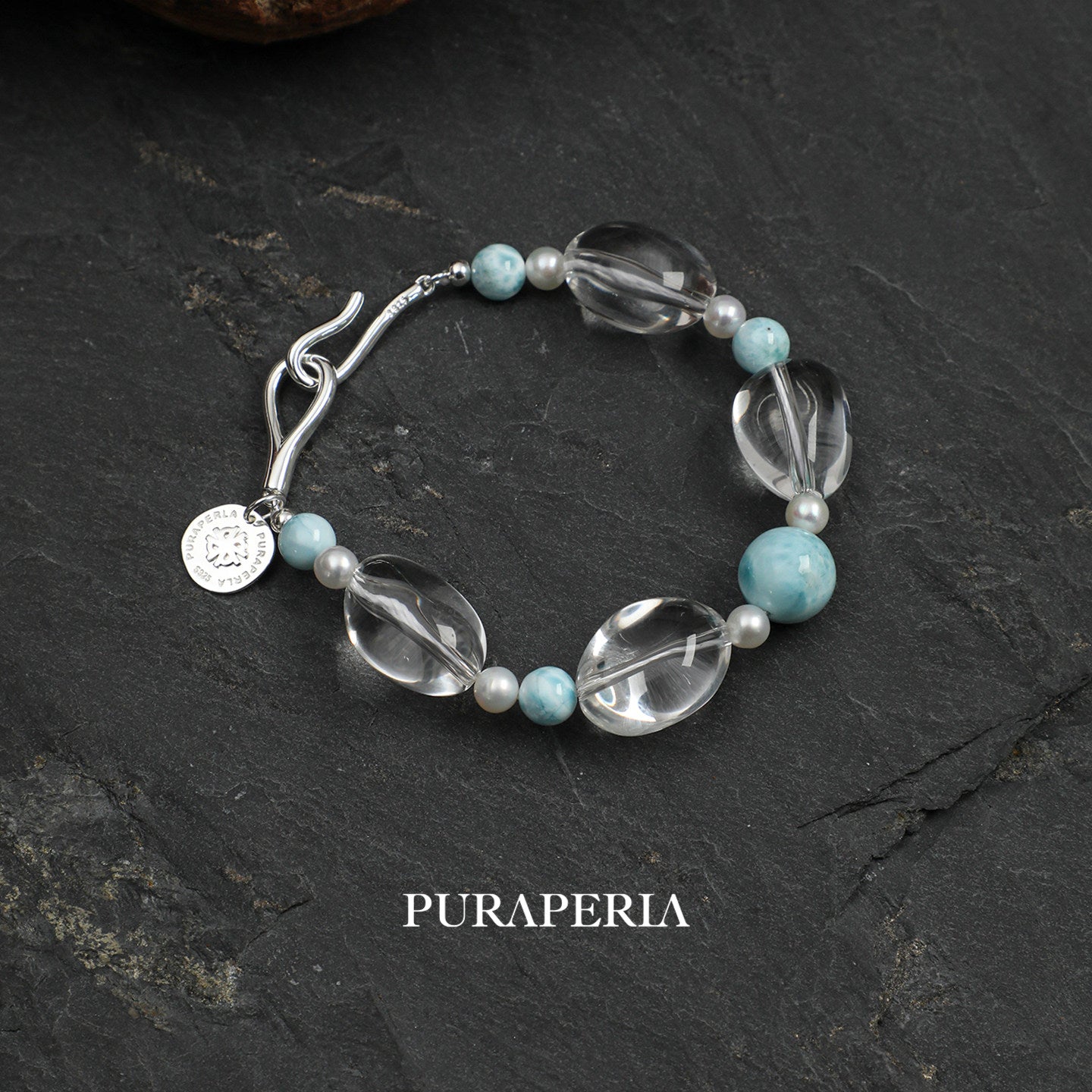 Freeform Clear Quartz Bracelet