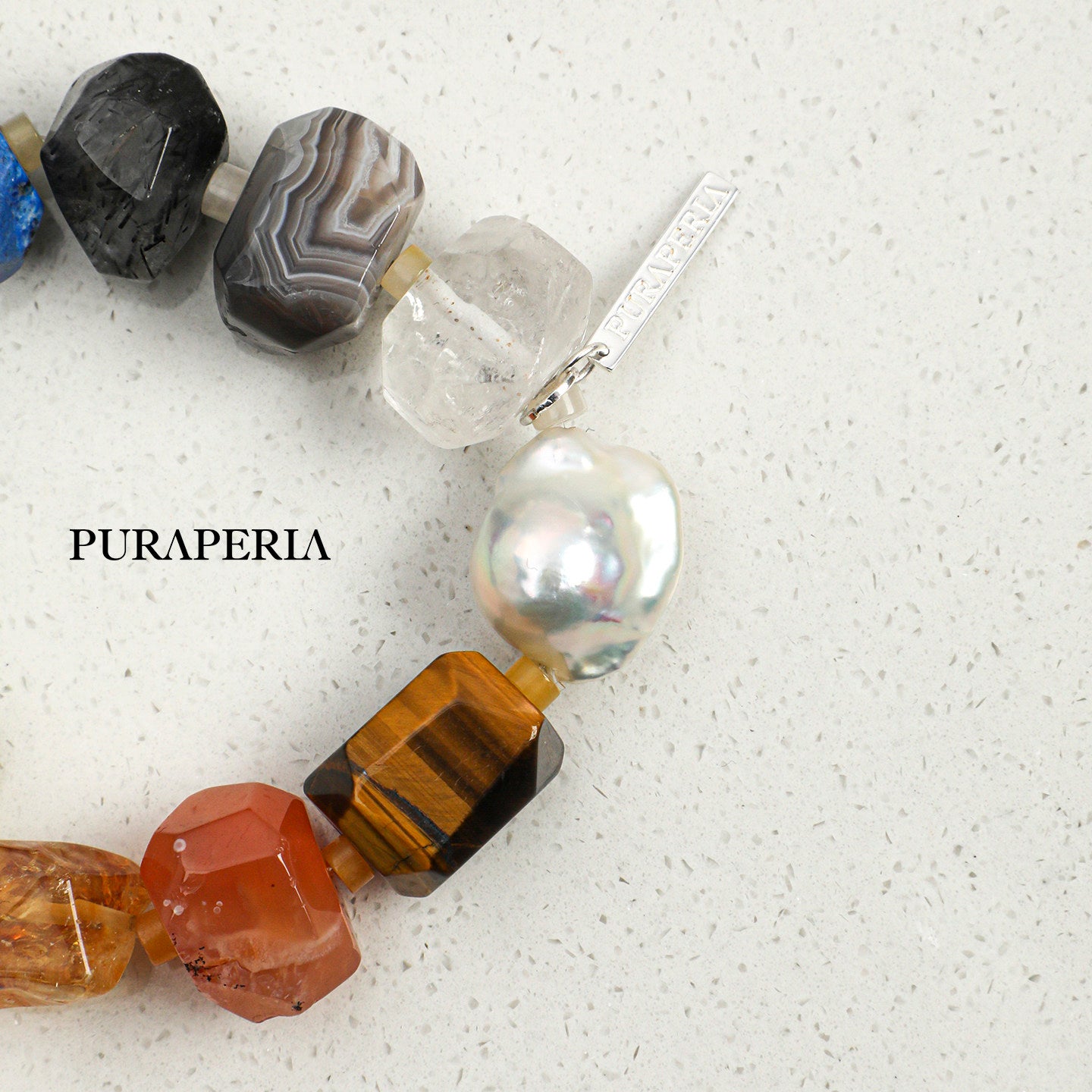 Natural Crystal & Agate Bracelet | Grounding Stability, Harmony & Energetic Balance