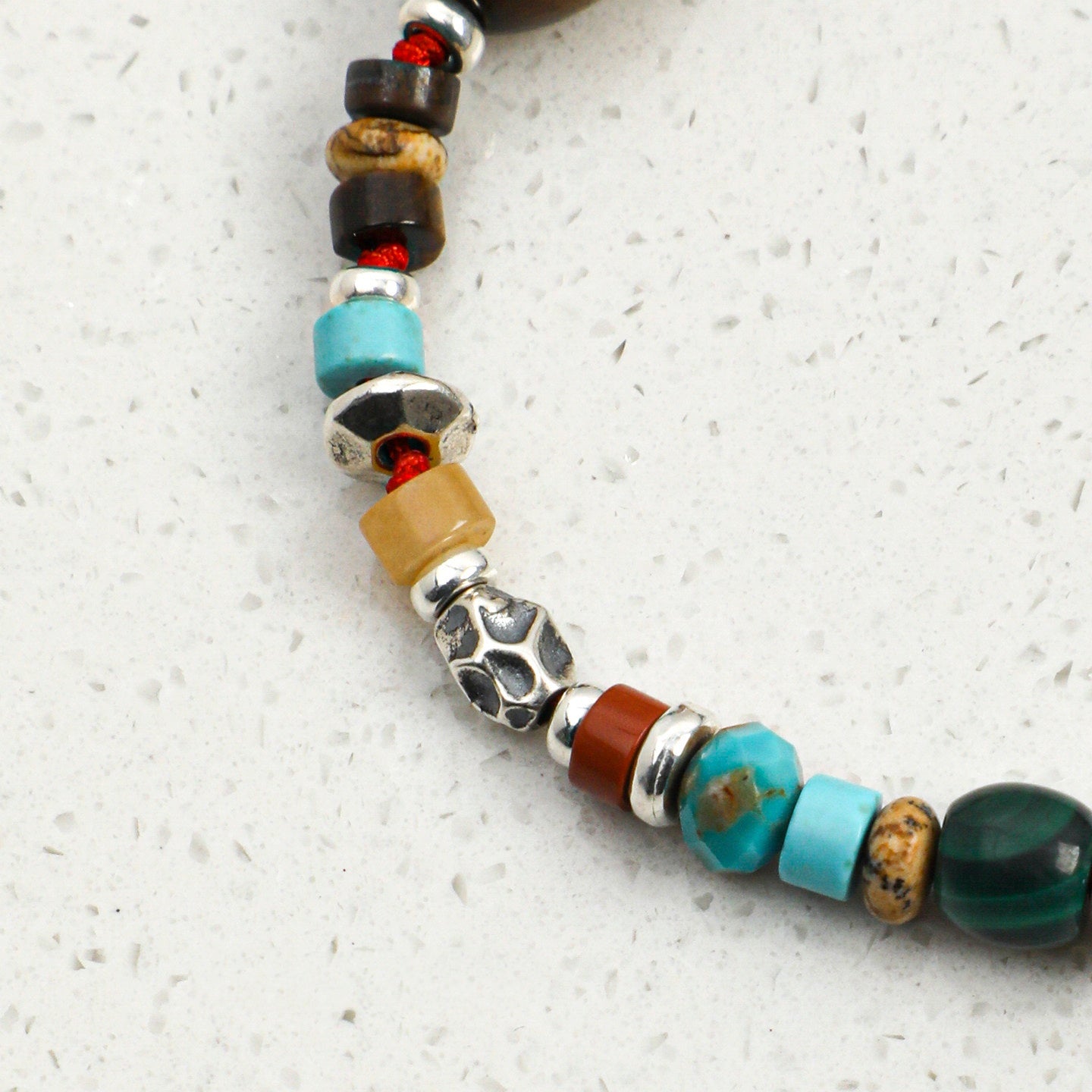 Turquoise and Golden Tiger's Eye Bracelet | Protection, Courage and Balance