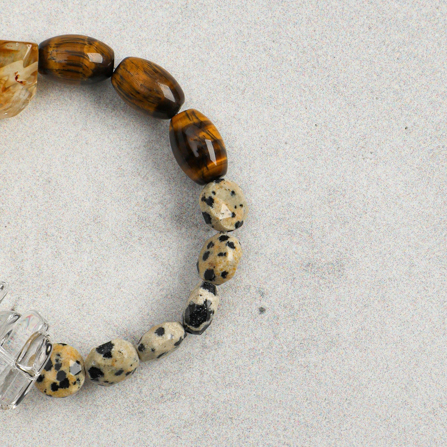 Citrine Chips and Tiger's Eye Bracelet | Courage, Focus and Abundance