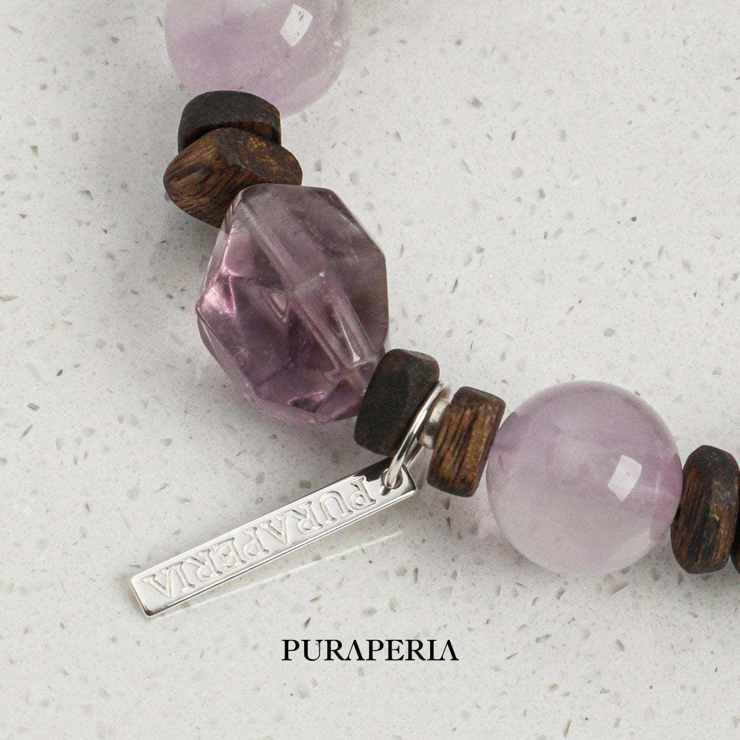 Freeform Amethyst Agarwood Bracelet