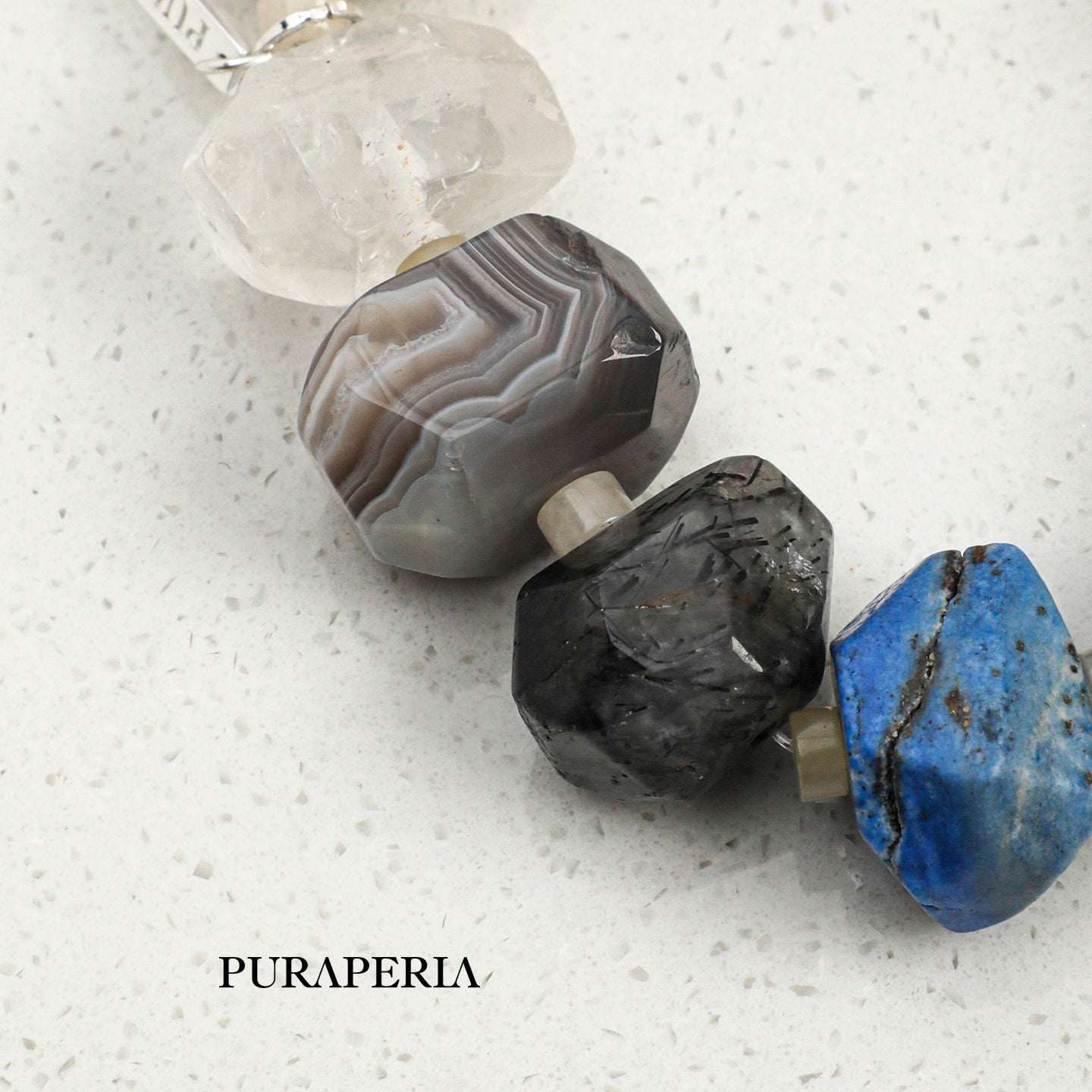 Natural Crystal & Agate Bracelet | Grounding Stability, Harmony & Energetic Balance