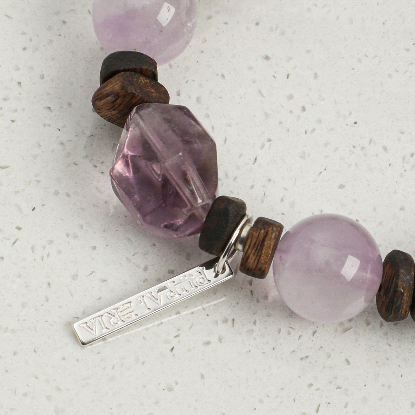 Freeform Amethyst Agarwood Bracelet
