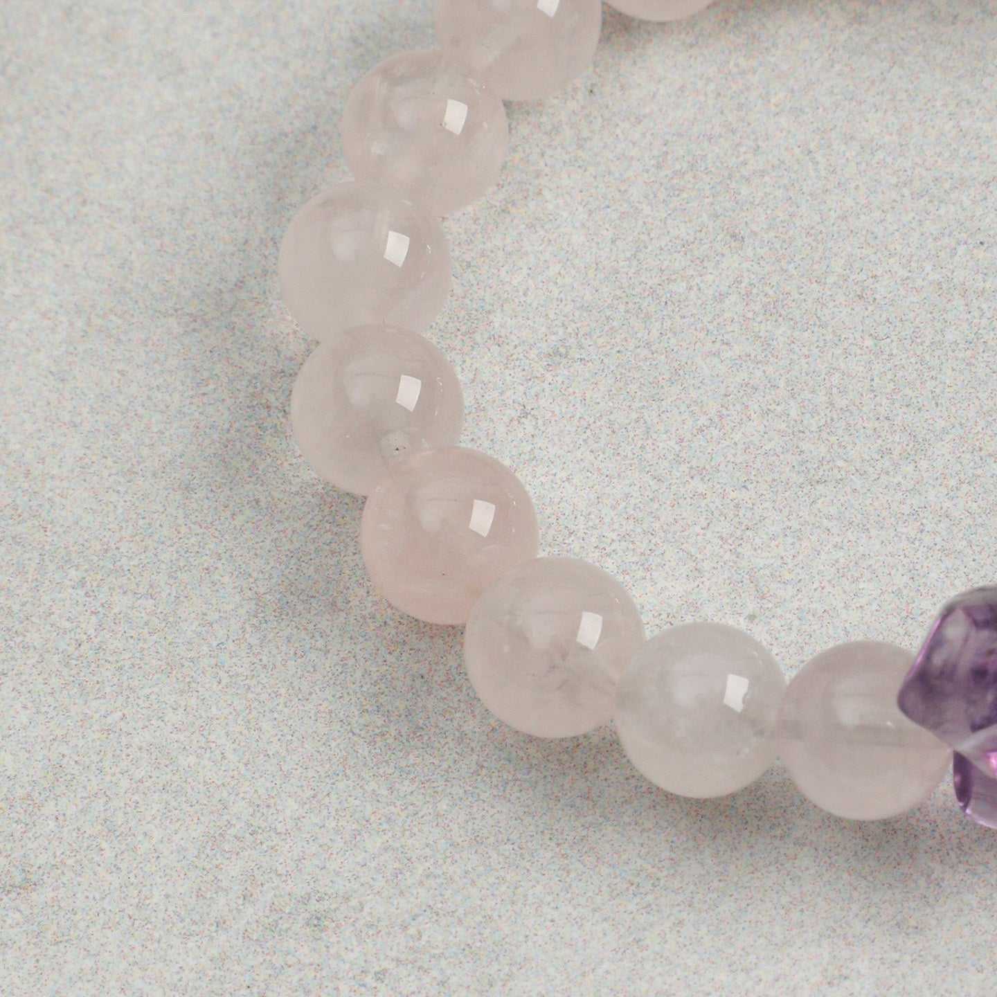Amethyst  Rose Quartz Bracelet
