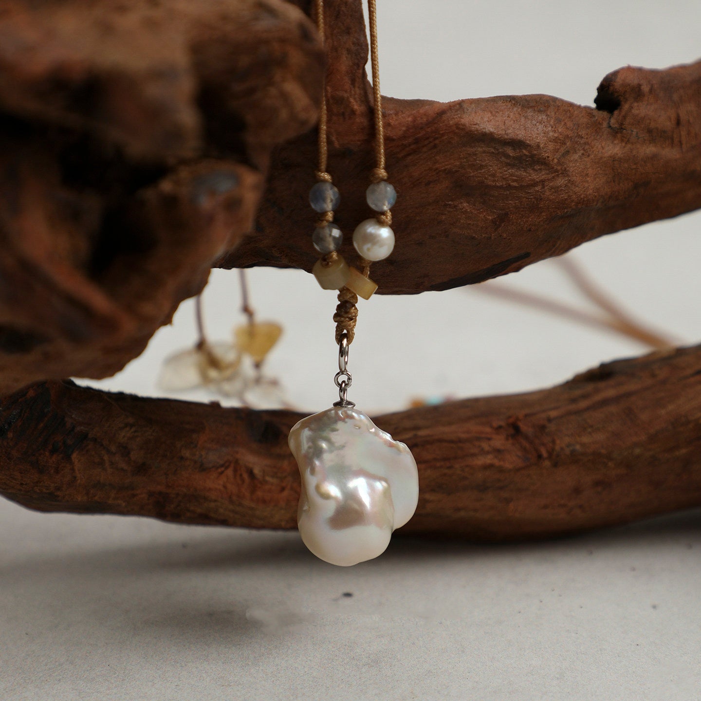 Citrine Chips and Pearl Necklace | Abundance, Warmth and Grace
