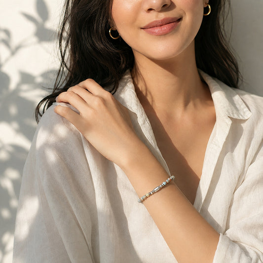 Natural Agalmatolite Bracelet | Simplicity • Balance • Creativity