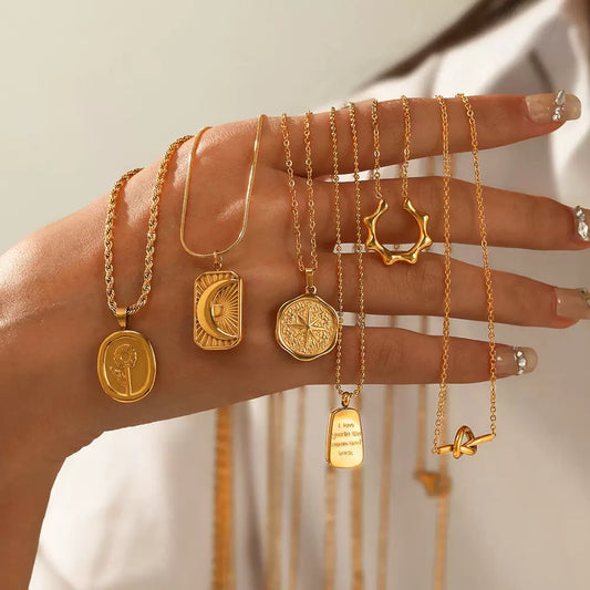 Gold Pendant Necklace | Celestial • Vintage-Inspired • Everyday