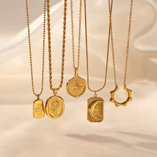 Gold Pendant Necklace | Celestial • Vintage-Inspired • Everyday