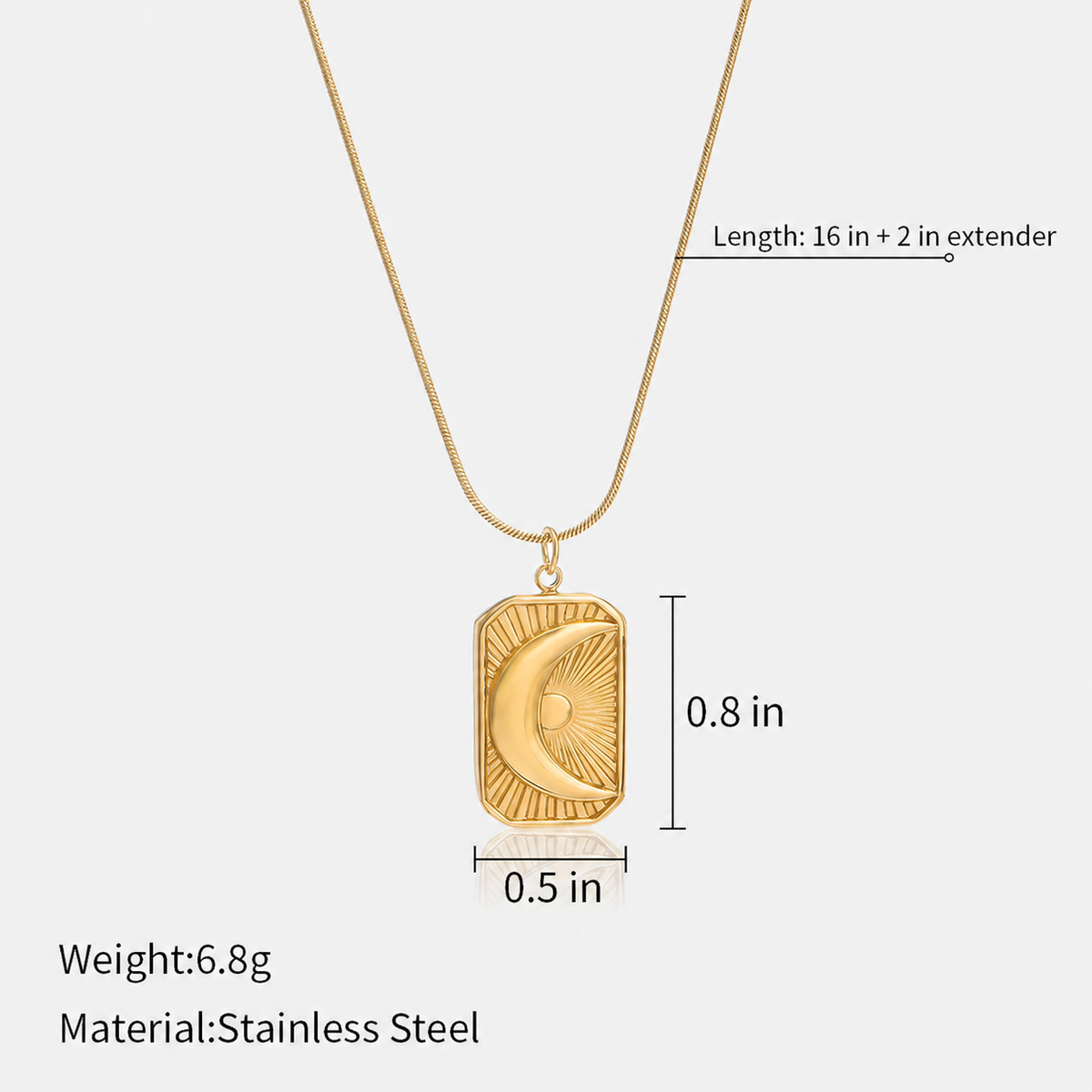 Gold Pendant Necklace | Celestial • Vintage-Inspired • Everyday